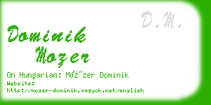 dominik mozer business card